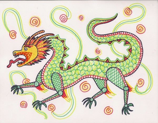 Level I-Lesson 6 The Chinese Dragon (Online Art Lessons for Kids | ArtAchieve)