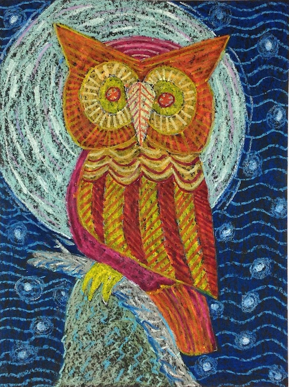 Level I-Lesson 7: The Owl From Bali (Online Art Lessons for Kids | ArtAchieve)