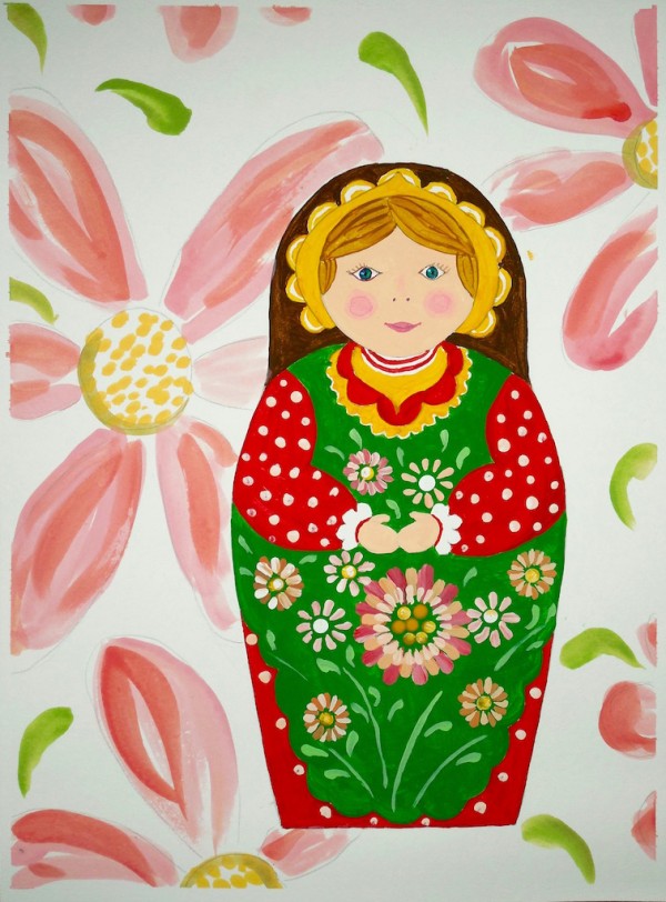 Level III-Lesson 10: The Russian Matryoshka (Online Art Lessons for Kids | ArtAchieve)