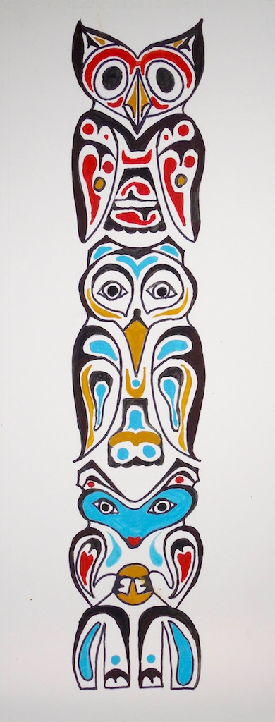 Level III-Lesson 5: The Pacific Northwest Totem Pole (Online Art Lessons for Kids | ArtAchieve)