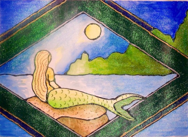 Level II-Lesson 14: The Mermaid from Denmark (Online Art Lessons for Kids | ArtAchieve)