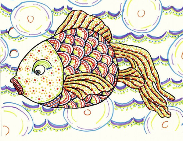 Level II-Lesson 3: The Japanese Goldfish (Online Art Lessons for Kids | ArtAchieve)
